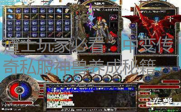 道士玩家必看：中变传奇私服神兽养成秘籍