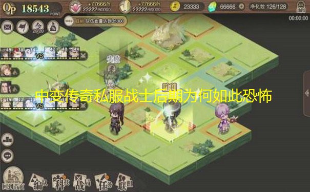 中变传奇私服战士后期为何如此恐怖